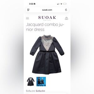 Chic Black Kids Dress with Scaled Back Design